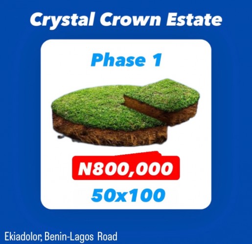 50x100 PLOT. Phase 1 Crystal  Crown Estate.