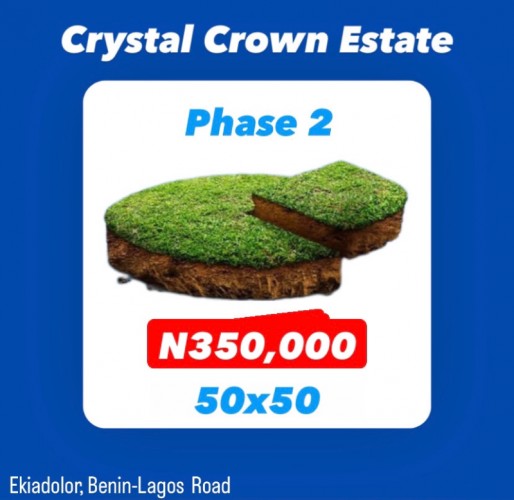 50x50 PLOT. Phase 2 Crystal  Crown Estate.
