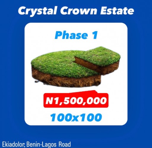 100x100 PLOT. Phase 1 Crystal  Crown Estate.