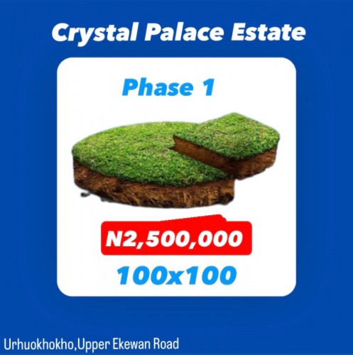 100x100 PLOT. Crystal Palace Estate.
