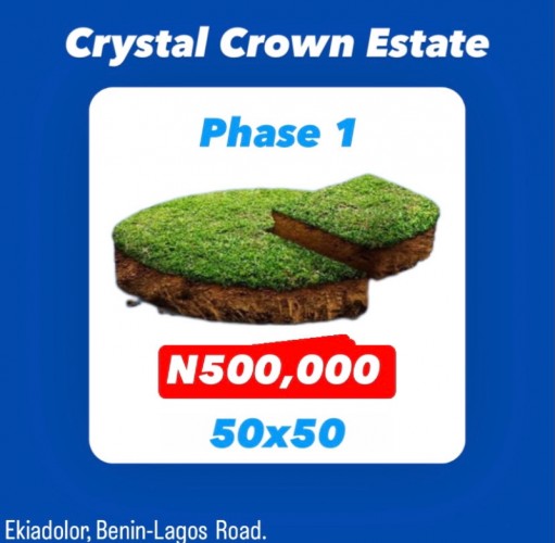 50x50 PLOT. Phase 1 Crystal  Crown Estate.